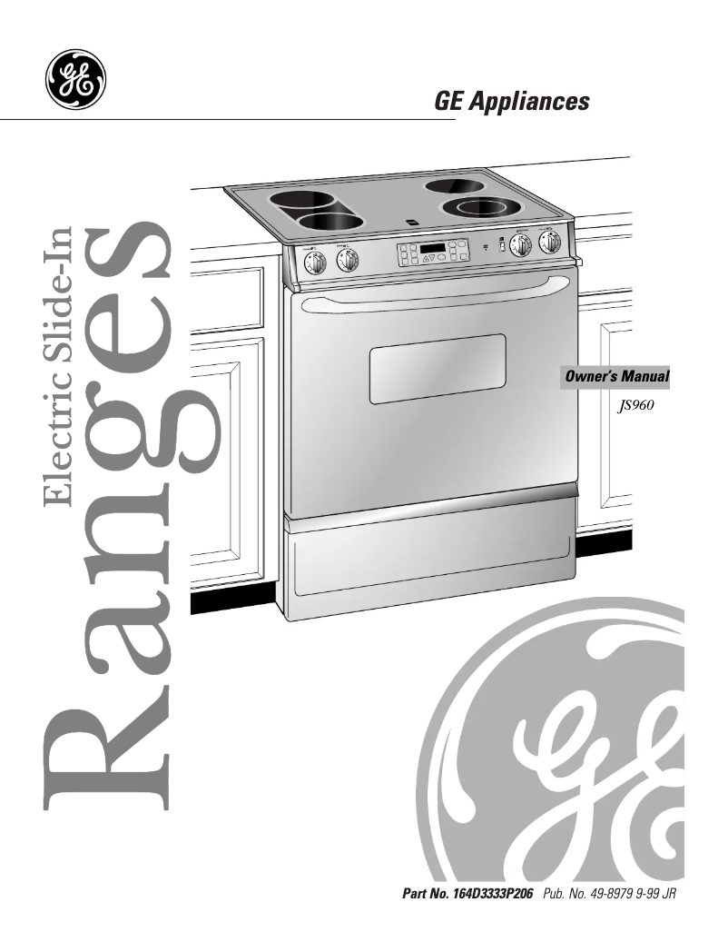 Image de la première page du manuel de l'appareil Profile Performance JS960BBBB