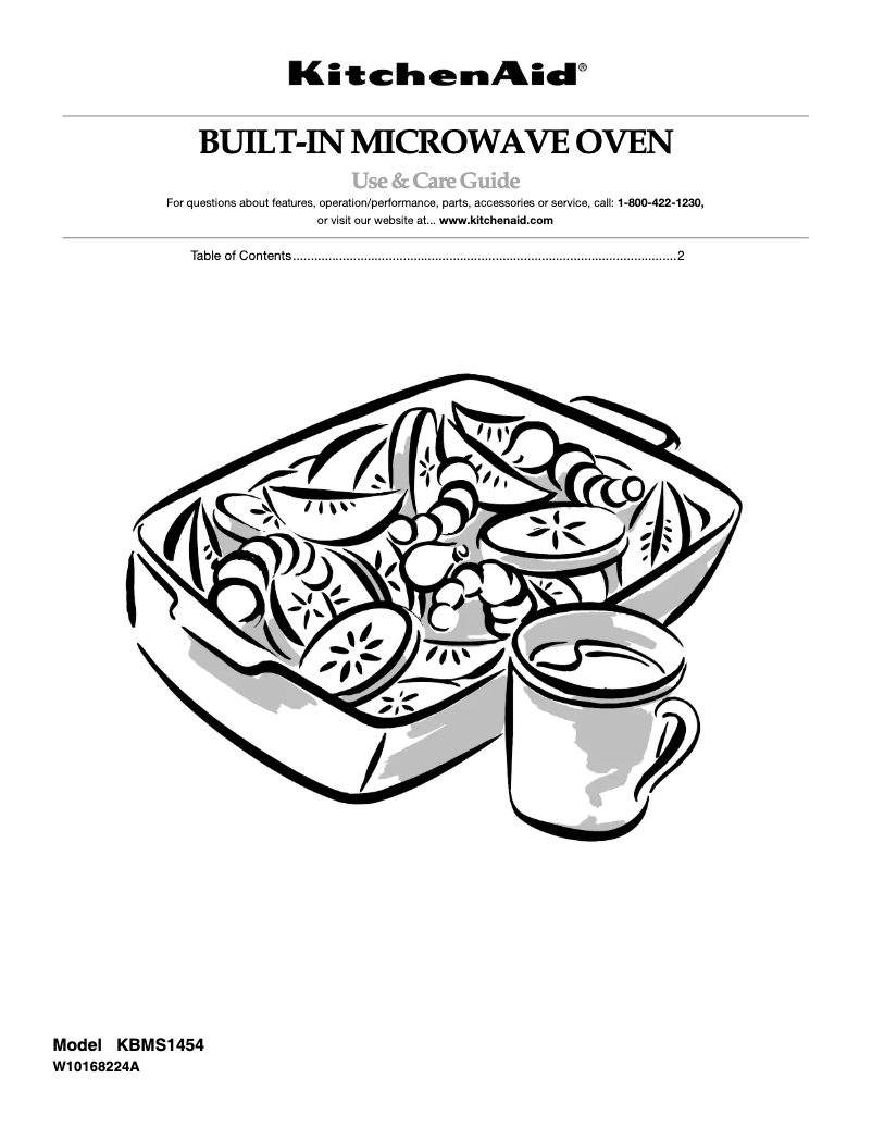 Page n°1 - Manuel utilisateur KitchenAid Architect KBMS1454BBL