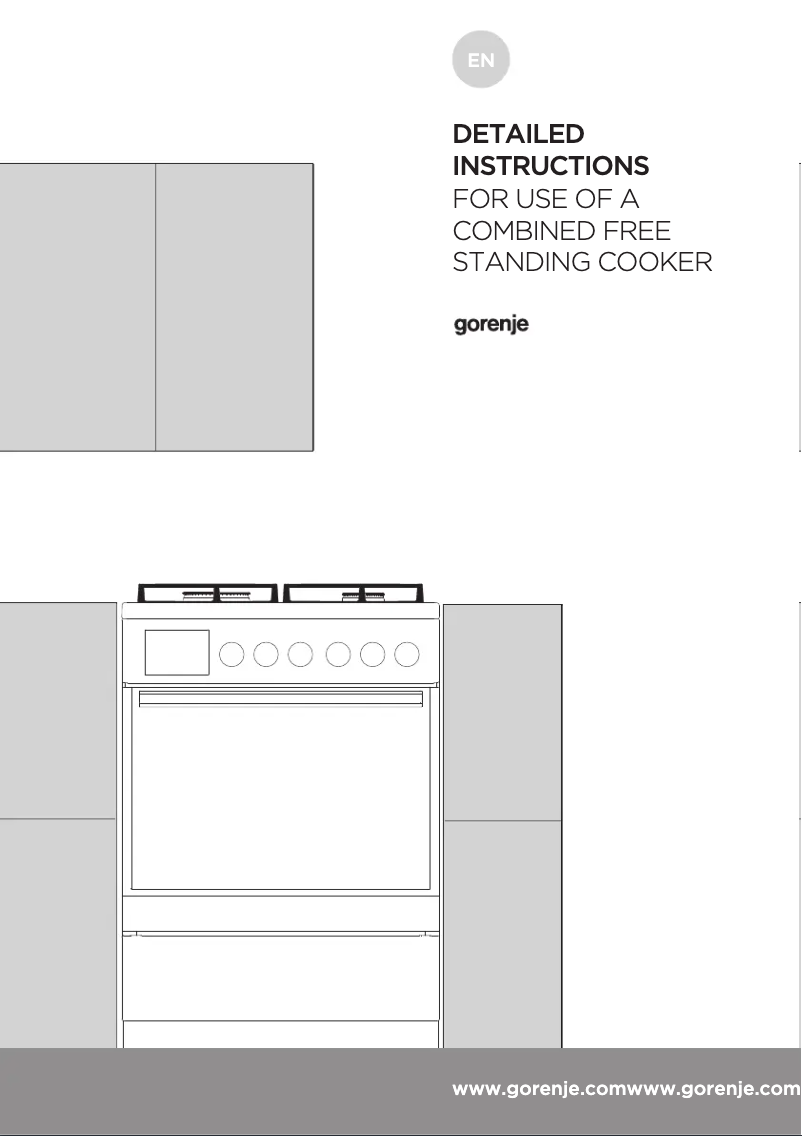 Page 1 de la notice Guide d'installation Gorenje K637E14WKE