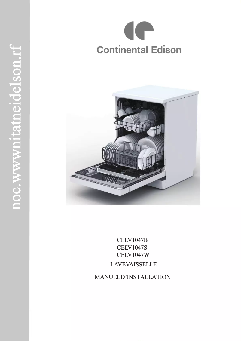 Page n°1 - Manuel utilisateur Continental Edison CELV1047S