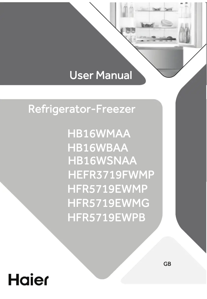 Página 1 del manual Manual de usuario Haier HFR5719EWMG