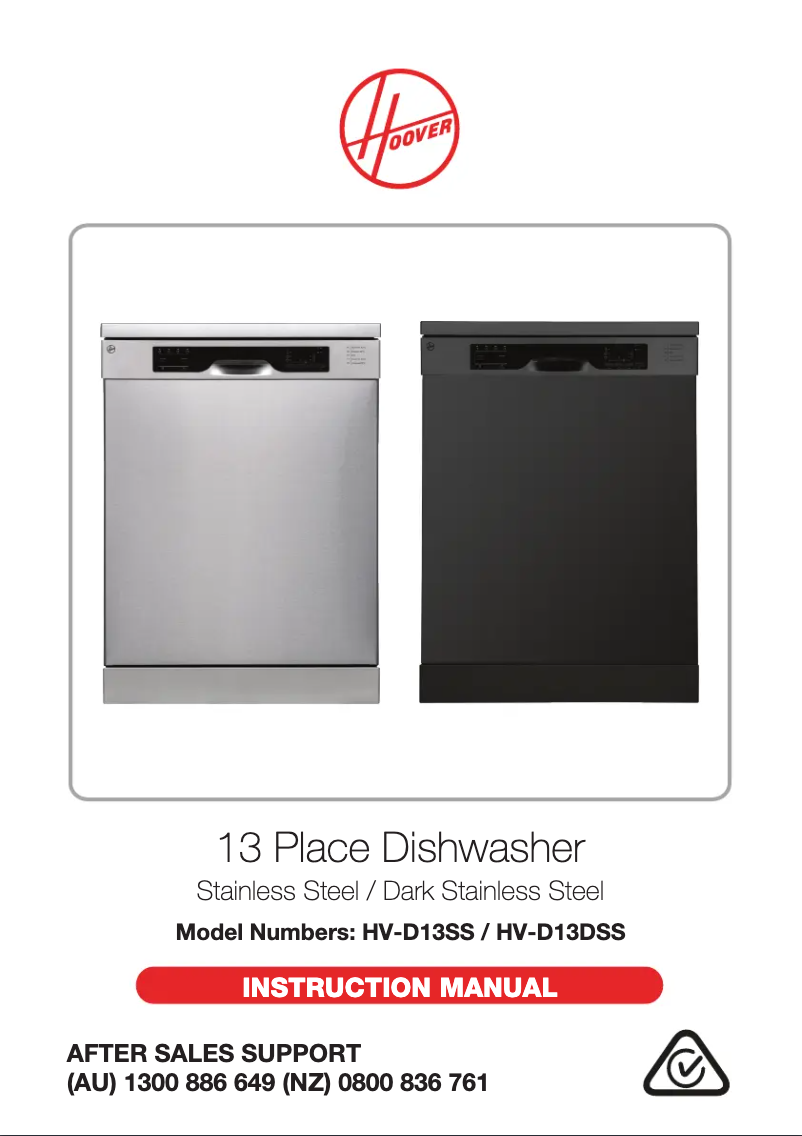 Page n°1 - Manuel utilisateur Hoover HV-D13DSS