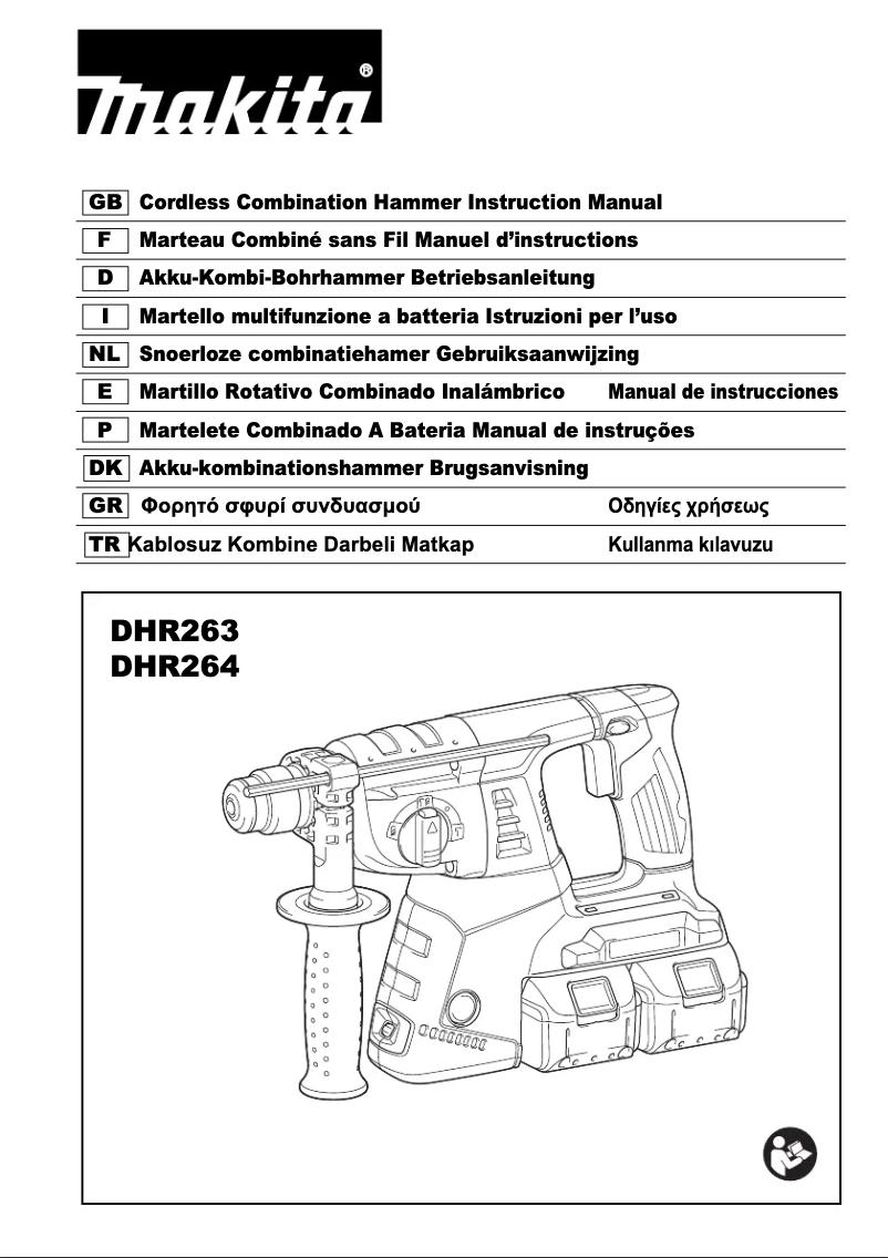 Page n°1 - Manuel utilisateur Makita DHR263