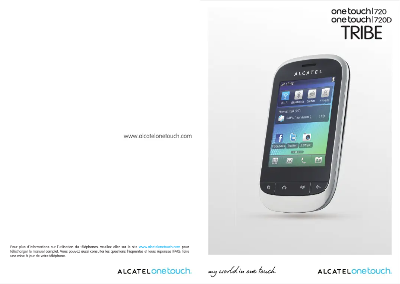 Page 1 de la notice Manuel utilisateur Alcatel One Touch 720D