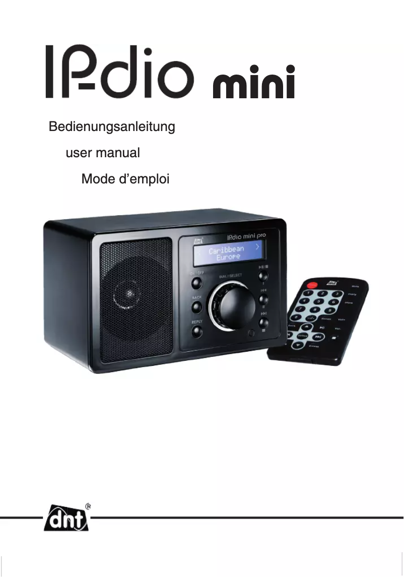 Page n°1 - Manuel utilisateur dnt IP-Dio mini