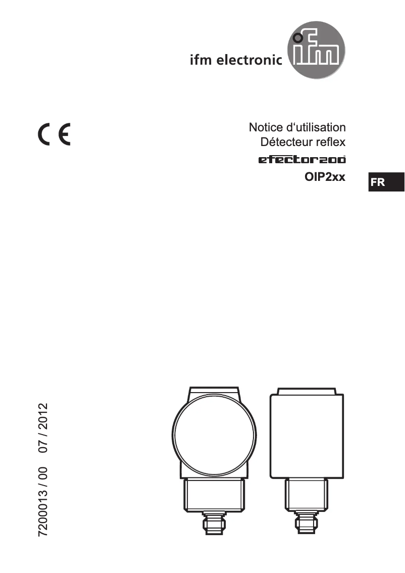 Page n°1 - Manuel utilisateur IFM OIP281