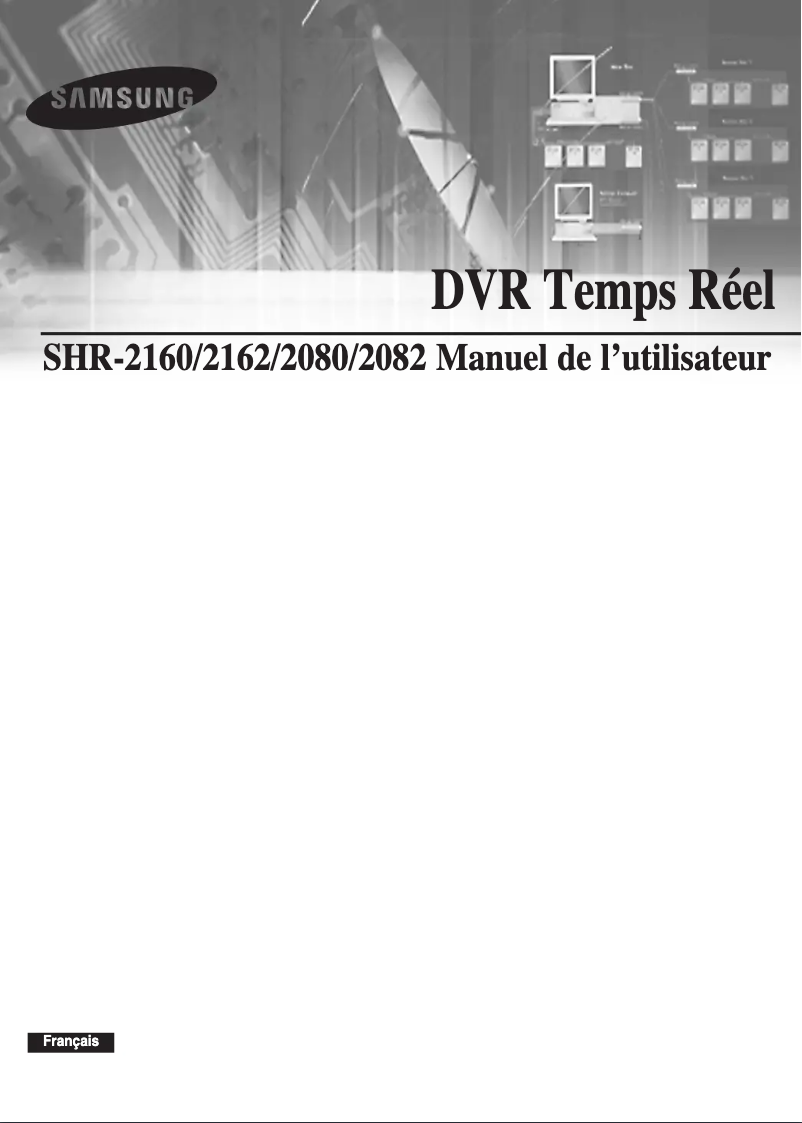 Page 1 de la notice Manuel utilisateur Samsung SHR-2160