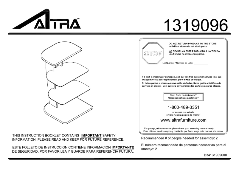 Page n°1 - Manuel utilisateur Altra 1319096