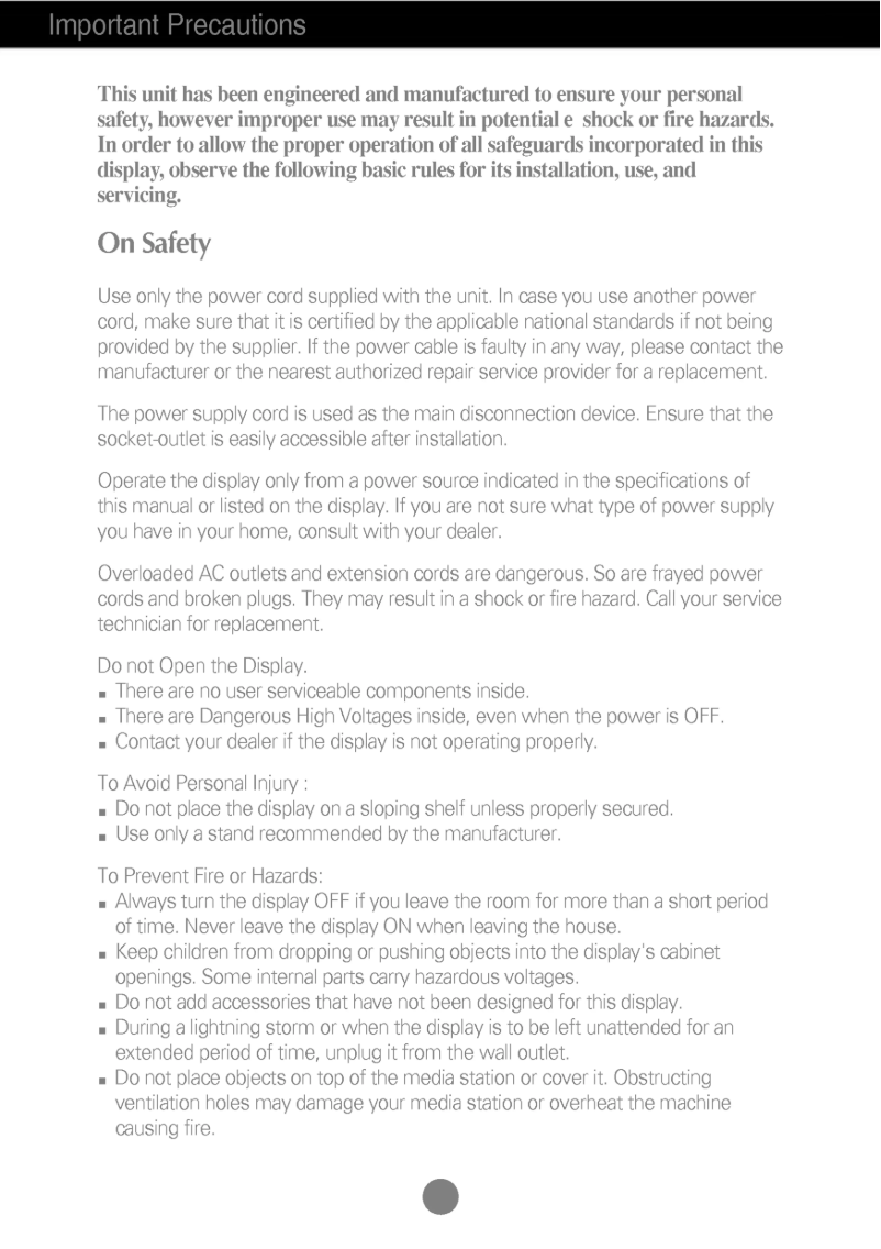 Página 1 del manual Manual de usuario LG L2320A