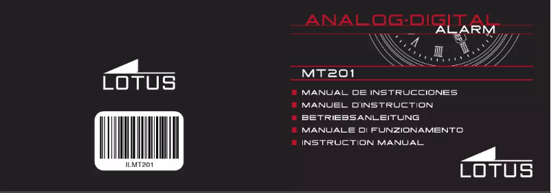 Page n°1 - Manuel utilisateur Lotus 15615