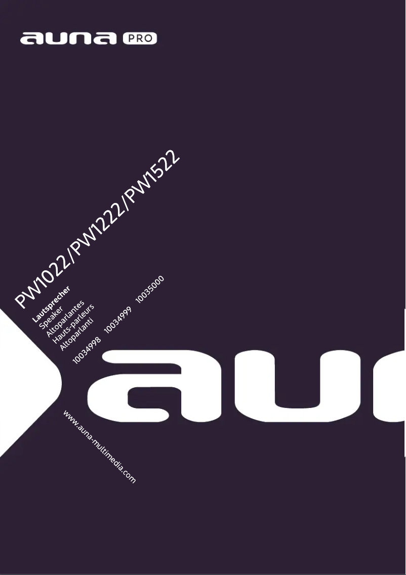 Imagen de la primera página del manual del dispositivo PW-1022 MKII