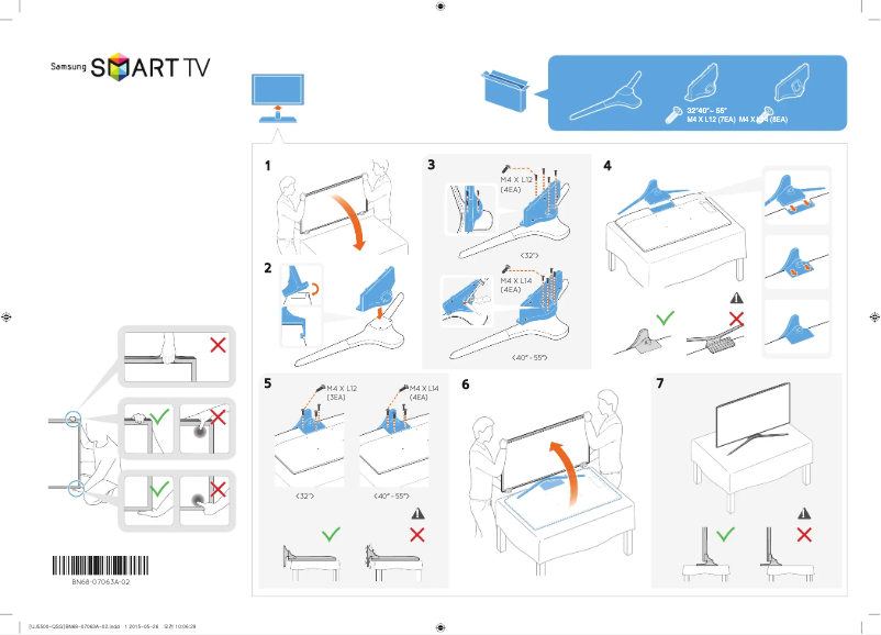 Image de la première page du manuel de l'appareil UE40J5500AU