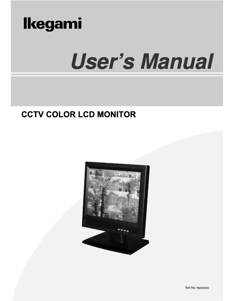 Page n°1 - Manuel utilisateur Ikegami LCM-190