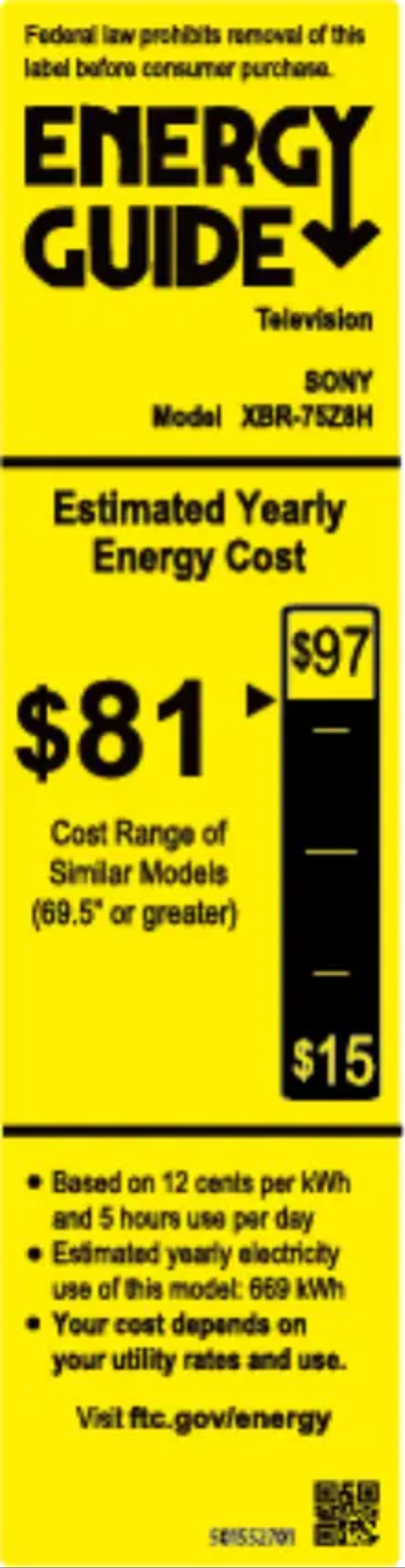 Image de la première page du manuel de l'appareil XBR75Z8H