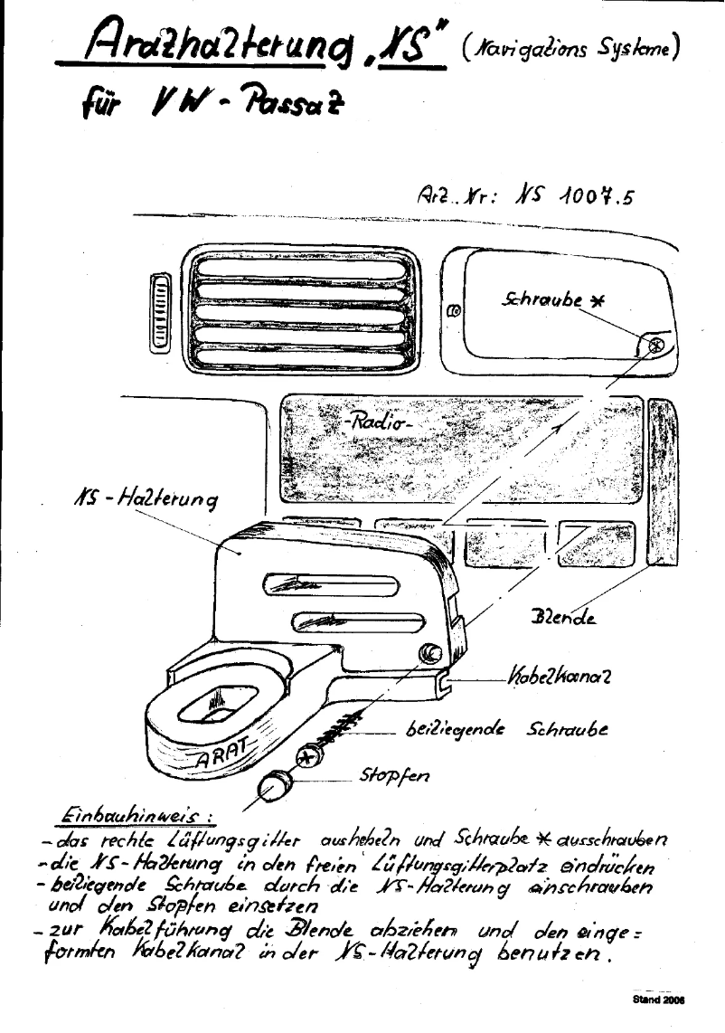 Image de la première page du manuel de l'appareil NS1007.5