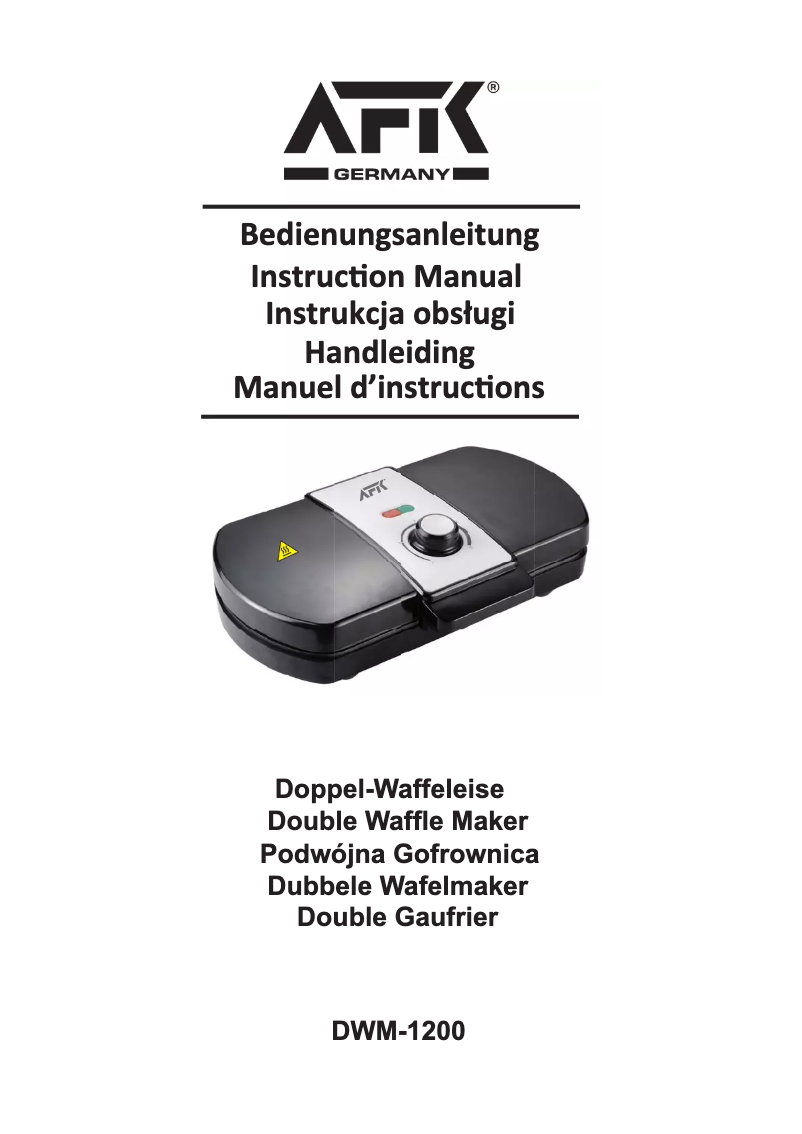 Page n°1 - Manuel utilisateur AFK DWM-1200