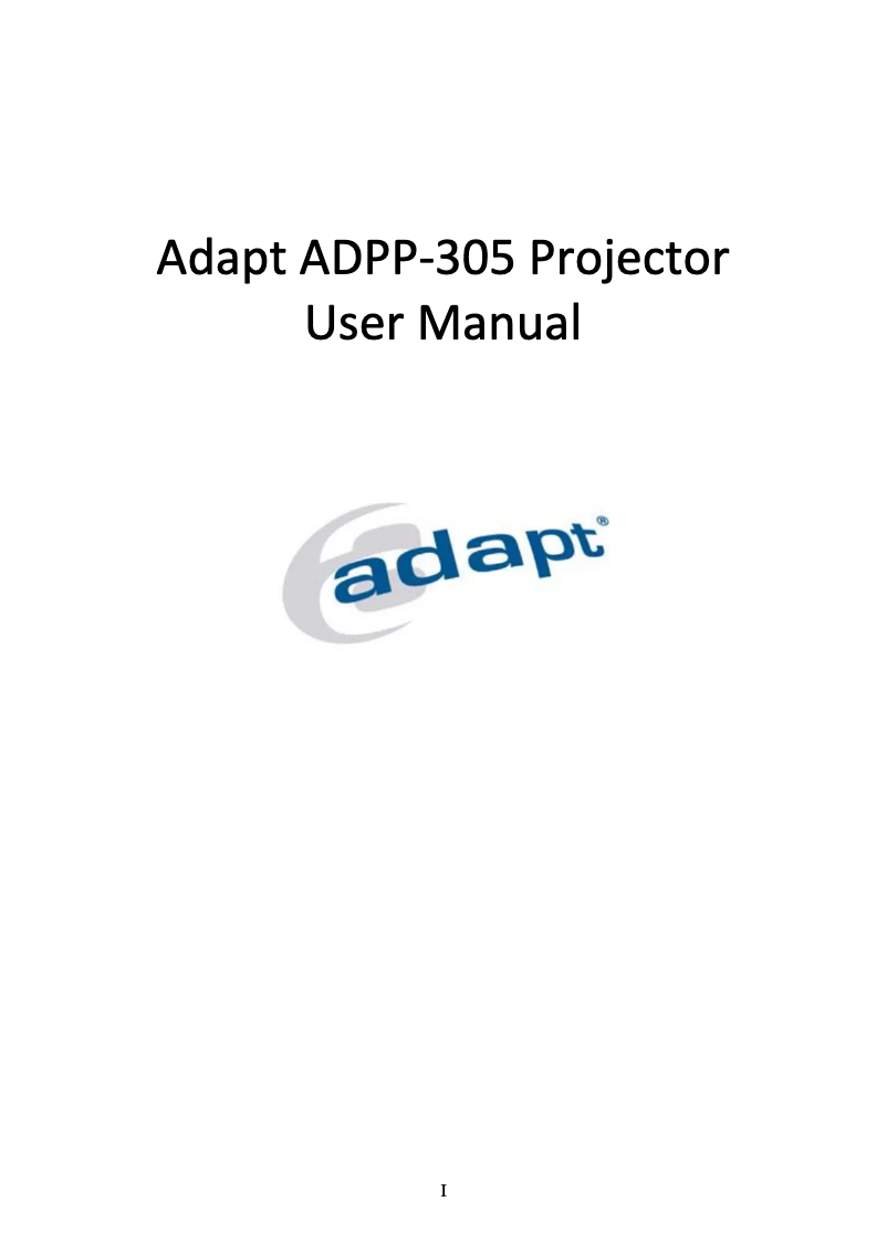 Image de la première page du manuel de l'appareil AD405490