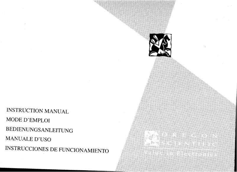 Page n°1 - Manuel utilisateur Oregon Scientific AM888
