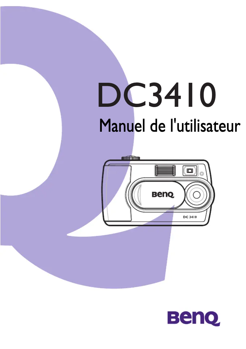 Page n°1 - Manuel utilisateur BenQ DC 3410