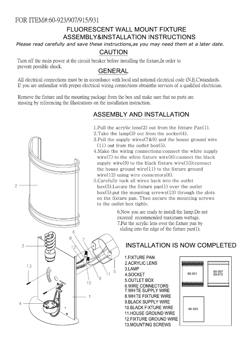 Página 1 del manual Manual de usuario NUVO Glamour 60/915