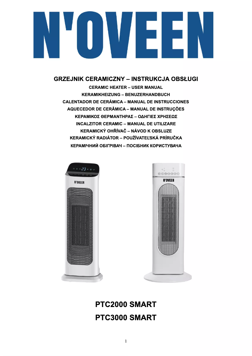 Page n°1 - Manuel utilisateur N'oveen PTC3000