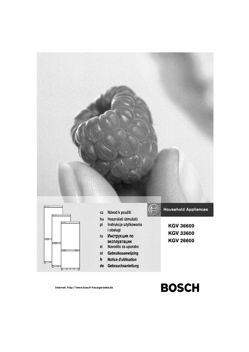 Page 1 de la notice Manuel utilisateur Bosch KGV33600
