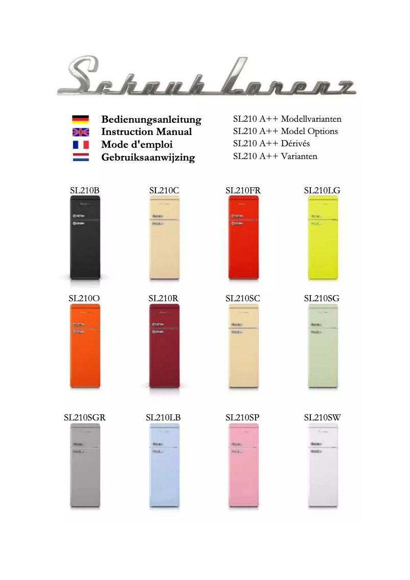 Página 1 del manual Manual de usuario Schaub Lorenz SL210 LB