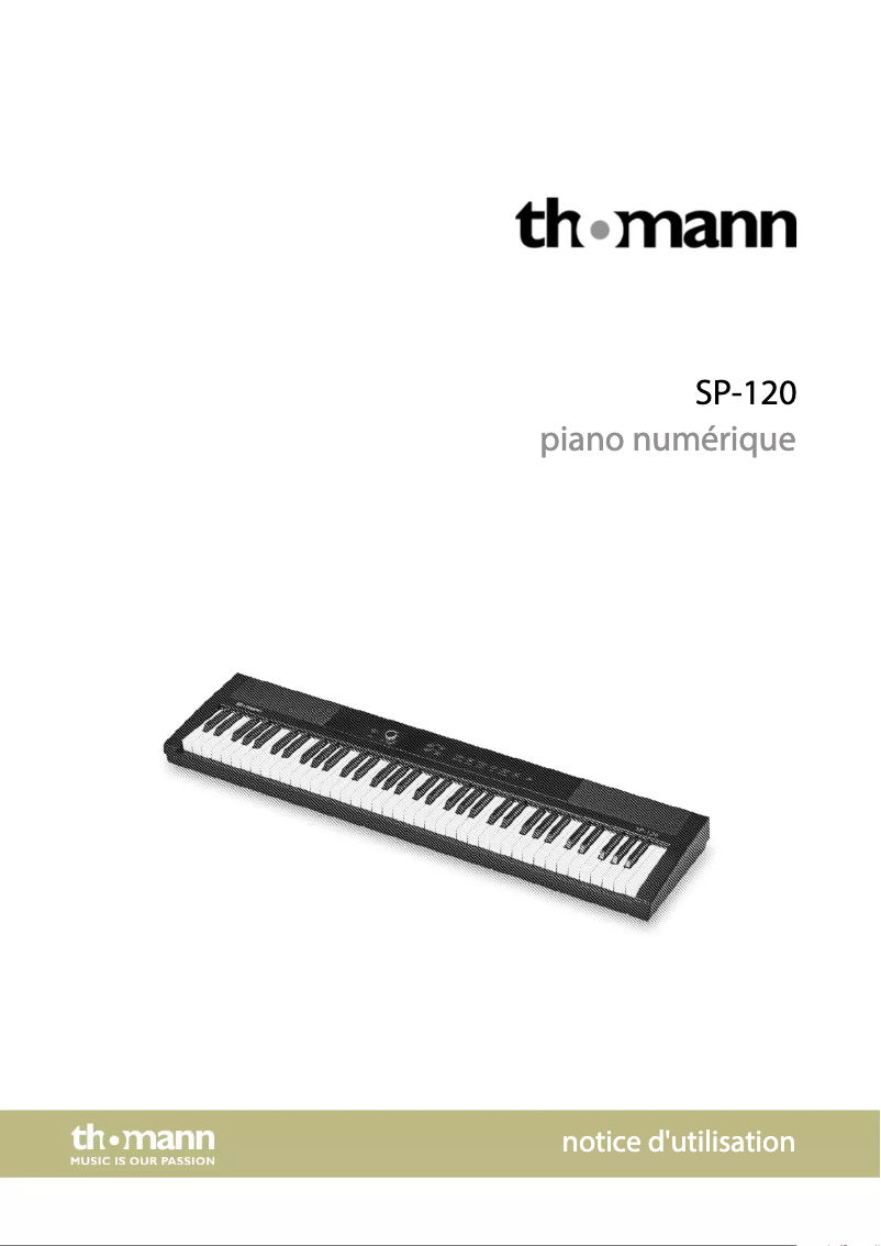 Image de la première page du manuel de l'appareil SP-120