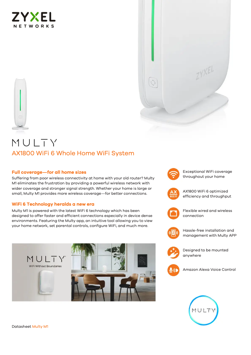 Imagen de la primera página del manual del dispositivo Multy M1