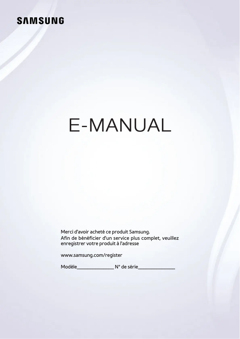Page n°1 - Manuel utilisateur Samsung UE55J6240AK