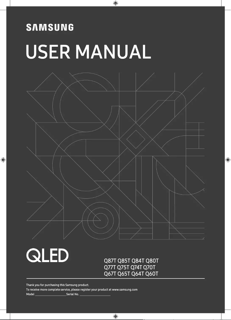 Page 1 de la notice Manuel utilisateur Samsung GQ55Q67TGU