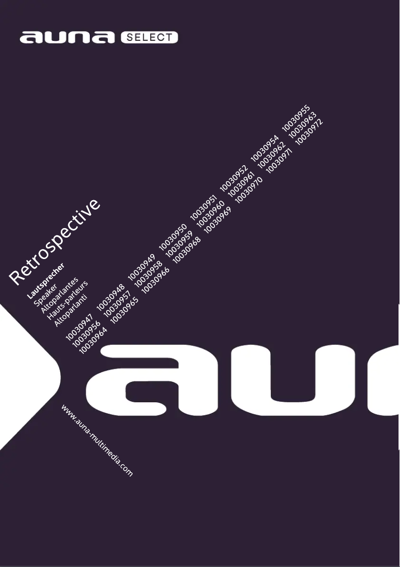 Image de la première page du manuel de l'appareil Retrospective 1979 S