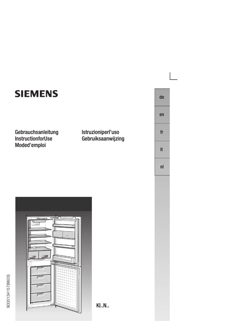 Page n°1 - Manuel utilisateur Siemens KI32NA40