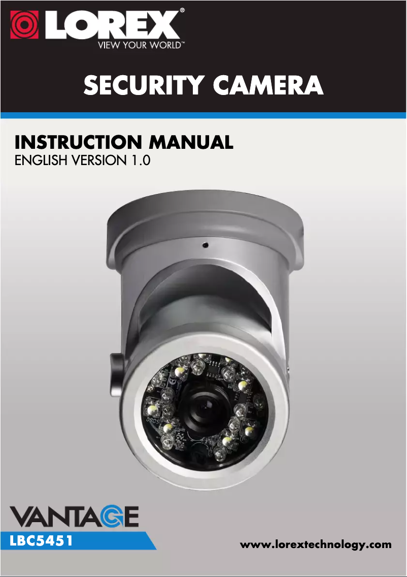 Page 1 de la notice Manuel utilisateur Lorex LBC5451