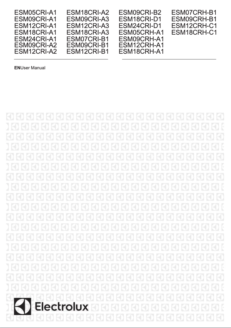Page 1 de la notice Manuel utilisateur Electrolux ESM18CRI-D1