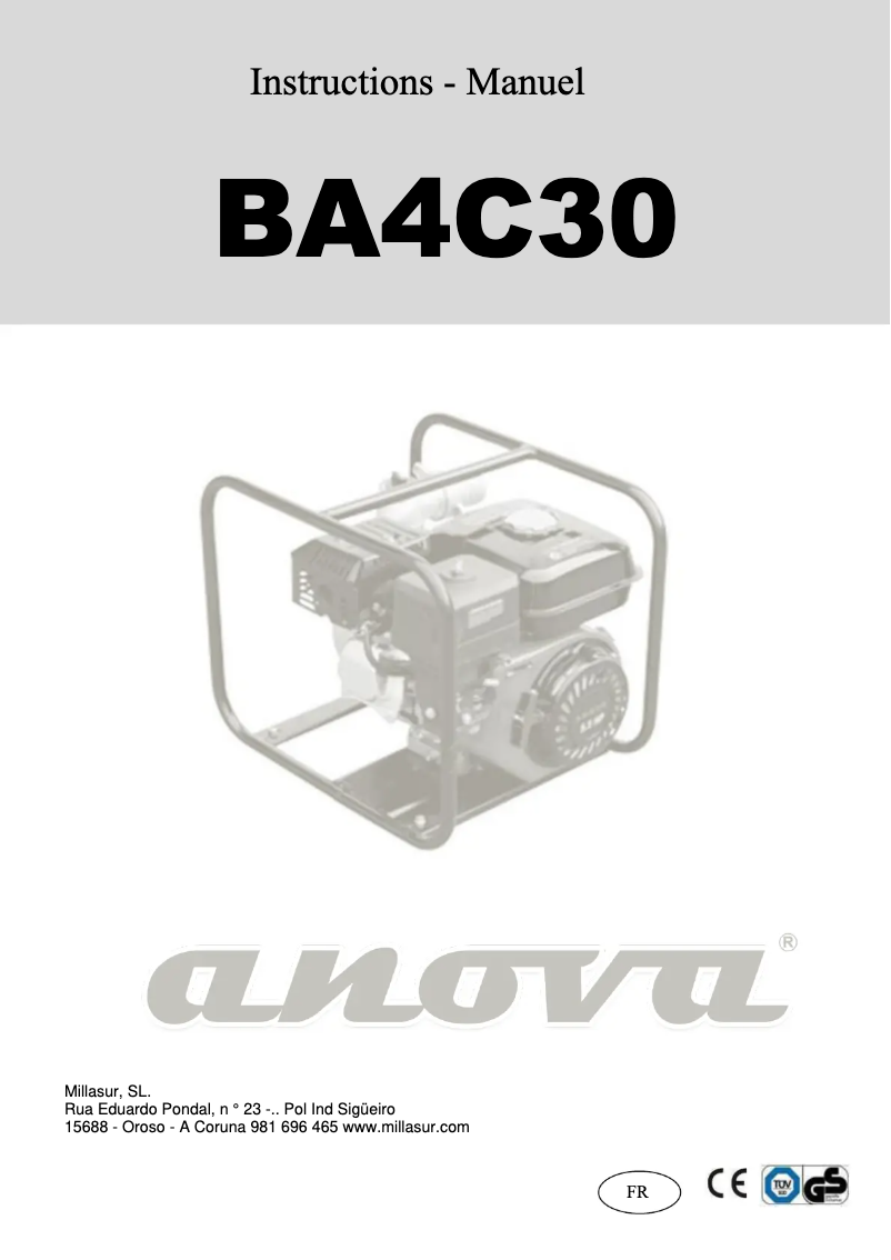 Página 1 del manual Manual de usuario Anova BA4C30