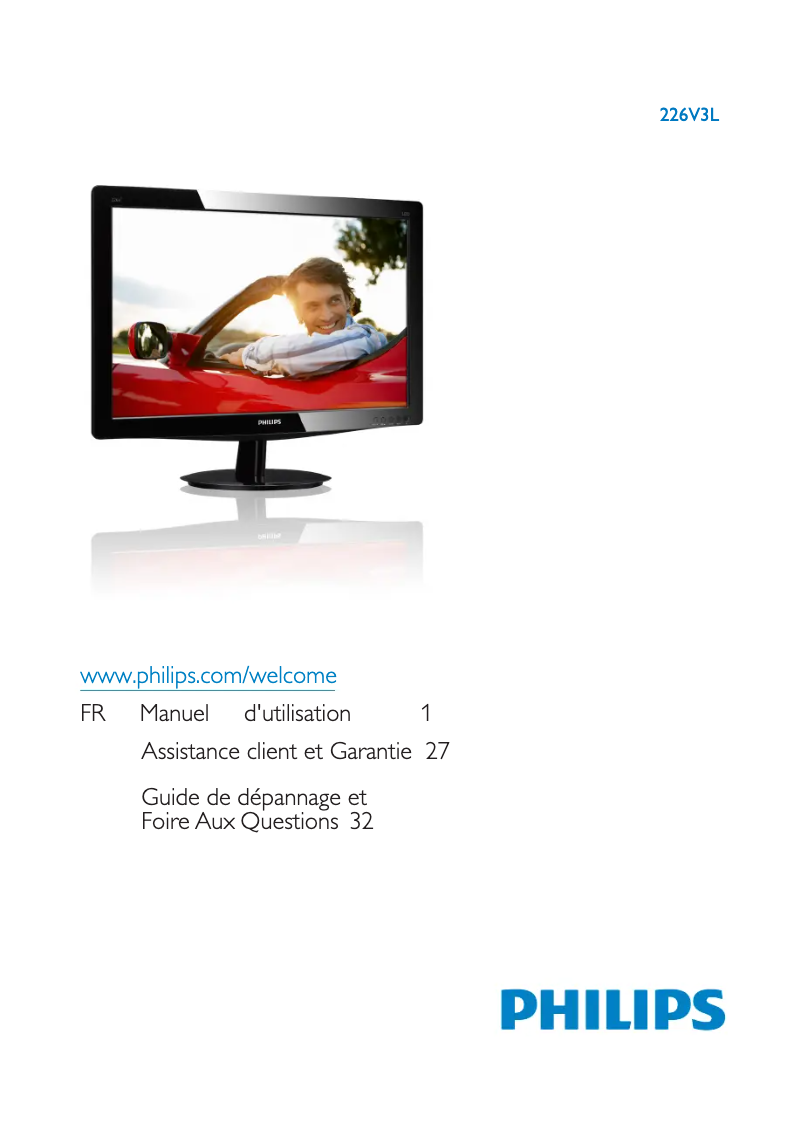 Page n°1 - Manuel utilisateur Philips 226V3LSB25