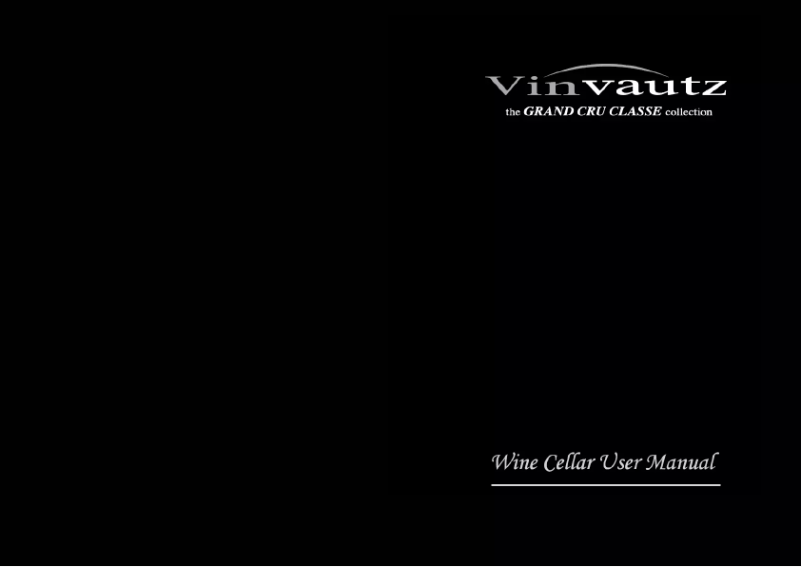 Page 1 de la notice Manuel utilisateur Vinvautz VZ168BDHK