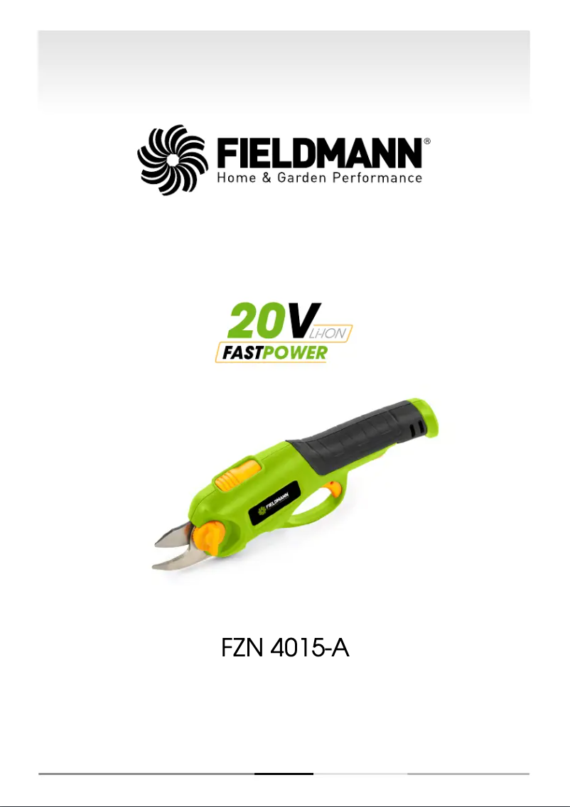 Page n°1 - Manuel utilisateur Fieldmann FZN 4015-A