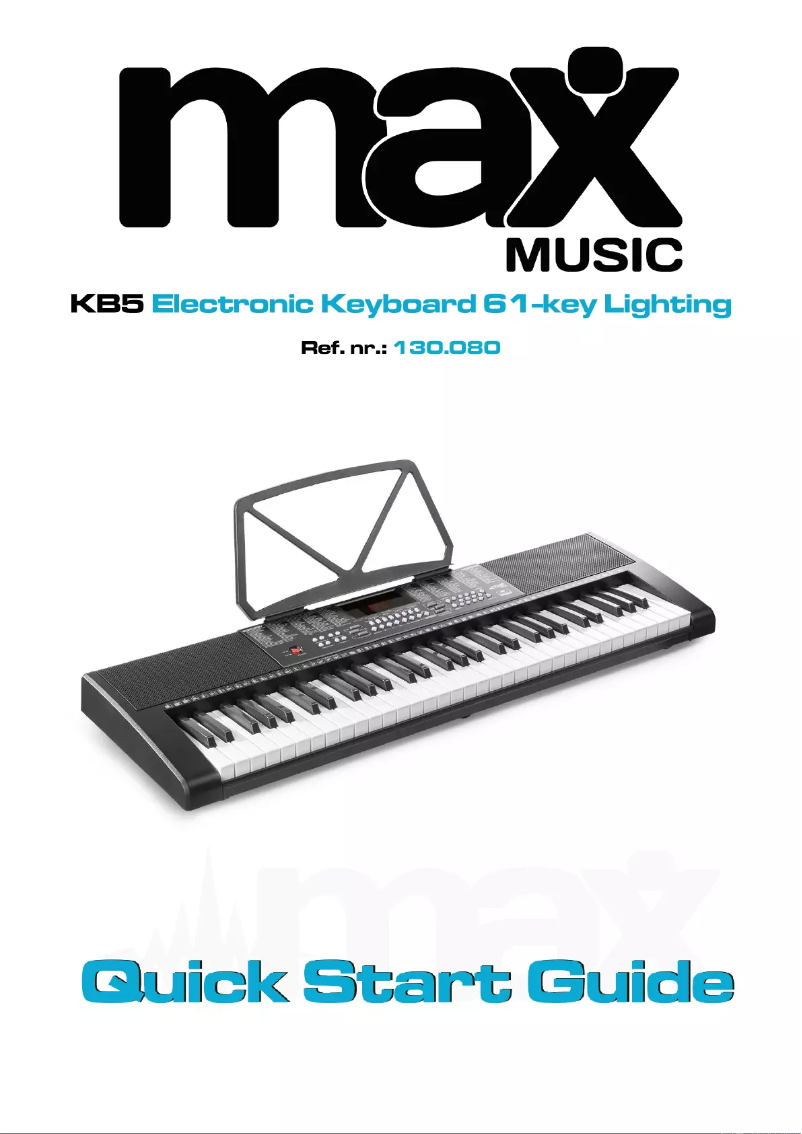 Page 1 de la notice Guide de démarrage rapide MAX KB5