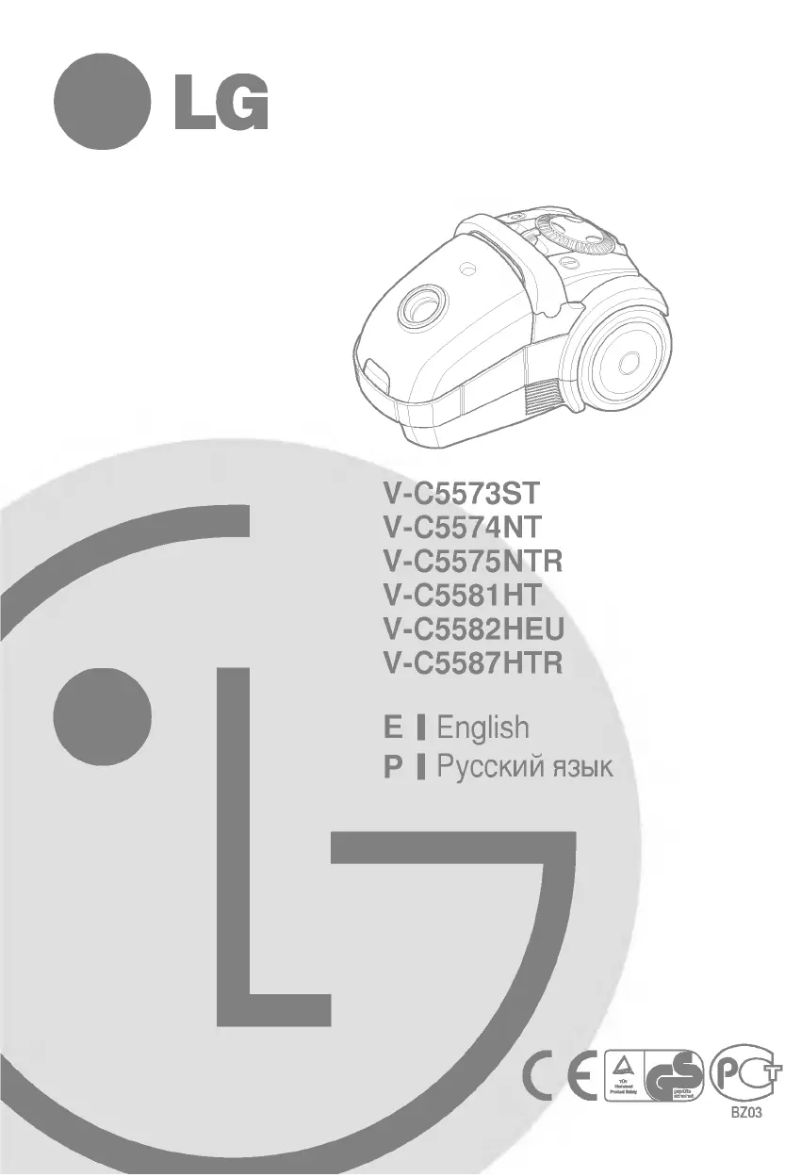 Page 1 de la notice Manuel utilisateur LG V-C5587HTR