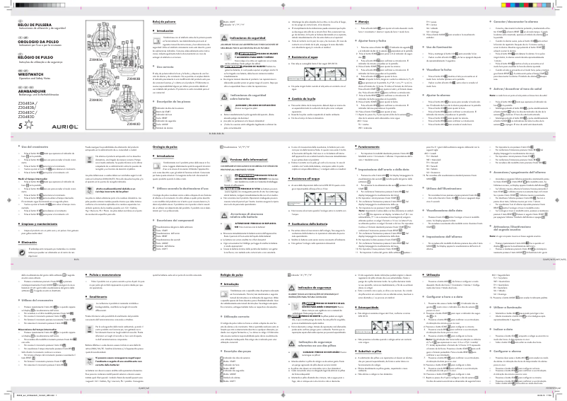 Page 1 de la notice Manuel utilisateur Auriol IAN 68845