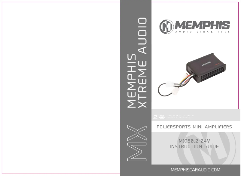 Page n°1 - Manuel utilisateur Memphis Audio MX150.2-24V