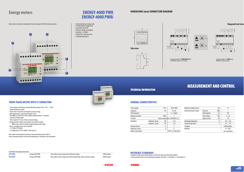 Imagen de la primera página del manual del dispositivo Energy-400 D PWR