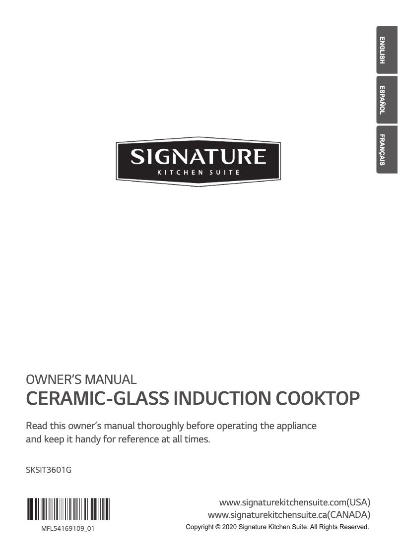 Page 1 de la notice Manuel utilisateur LG SKSIT3601G