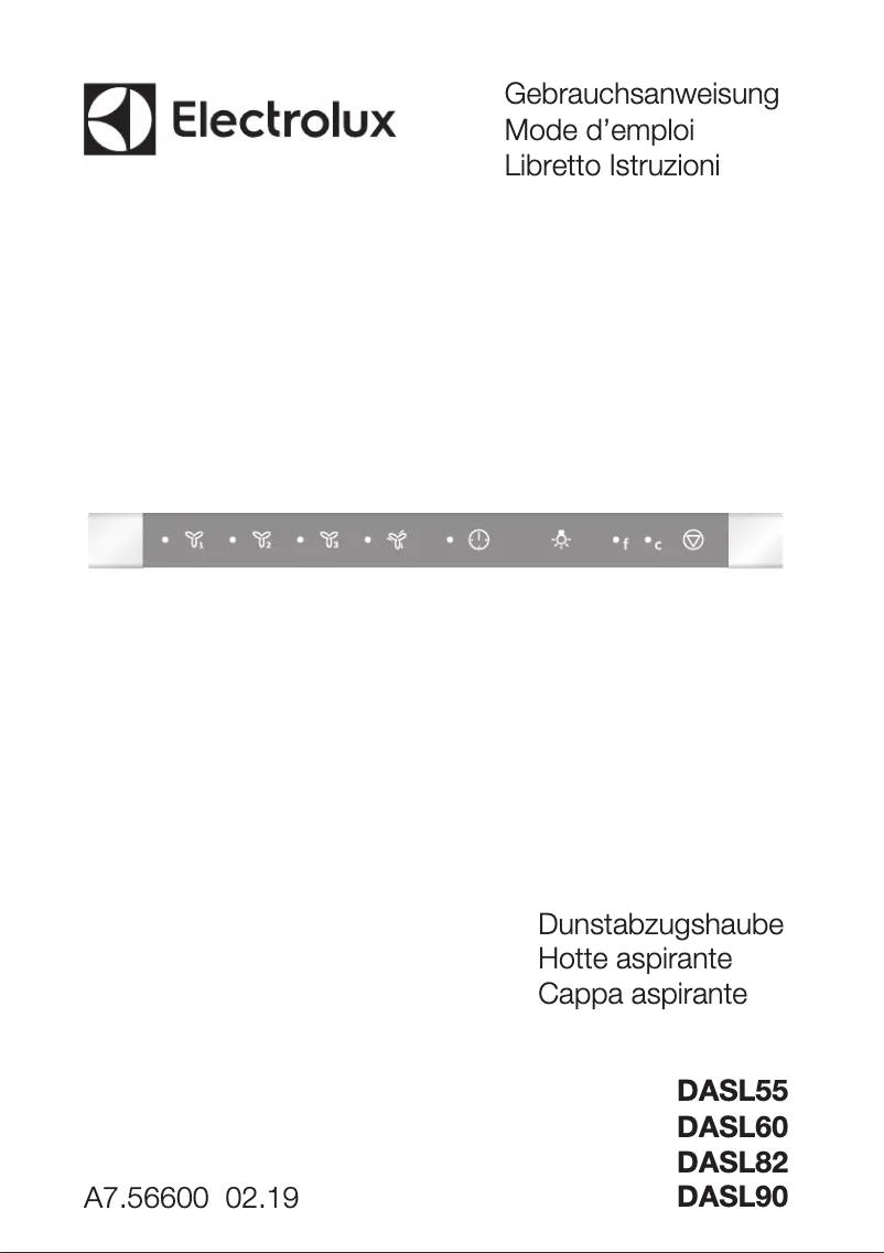 Page 1 de la notice Manuel utilisateur Electrolux DASL5545CN