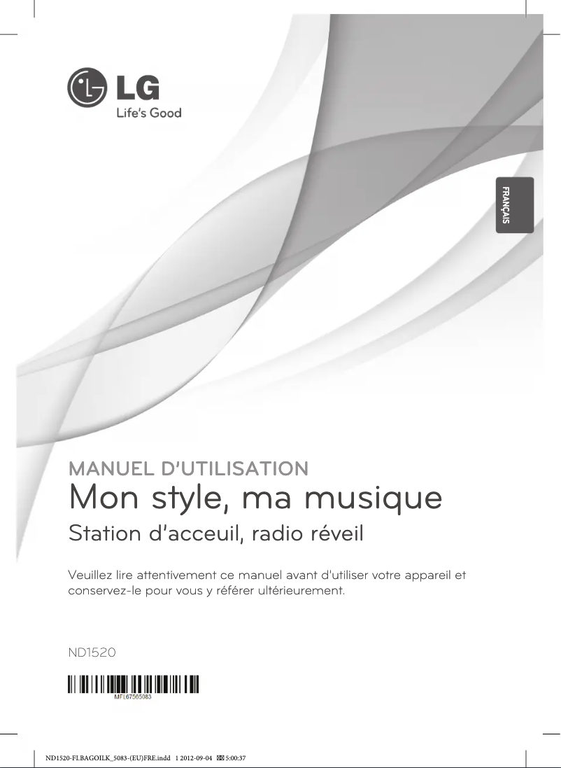 Página 1 del manual Manual de usuario LG ND1520