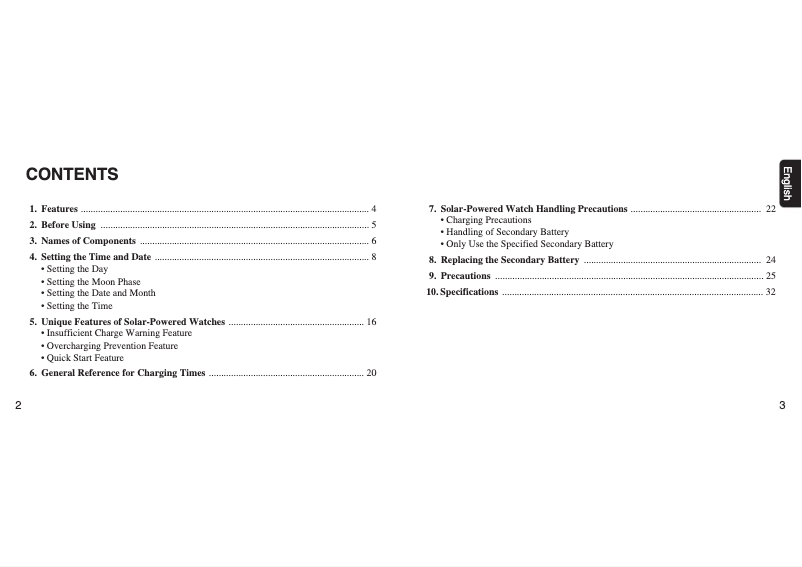 Page 1 de la notice Manuel utilisateur Citizen CAL 8651