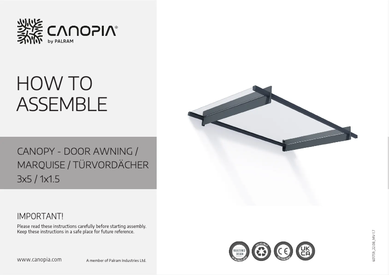 Page n°1 - Manuel utilisateur Canopia 540-115