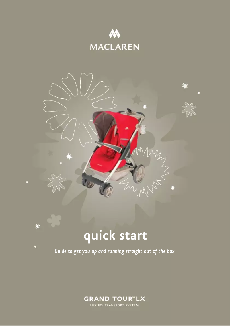Page 1 de la notice Manuel utilisateur Maclaren Grand Tour LX